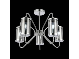 SLE102302-05 Светильник потолочный Хром/Дымчатый E14 5*40W