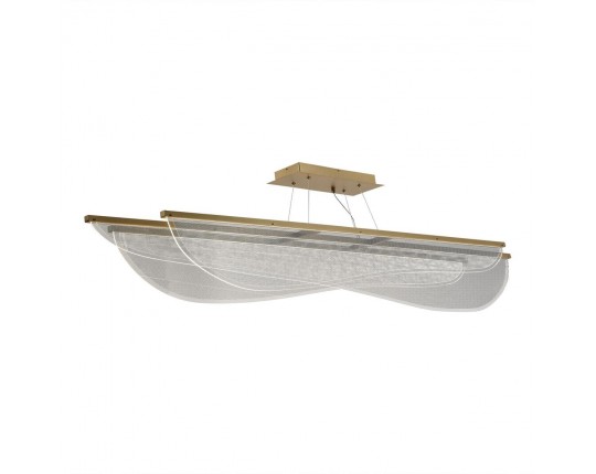 SL6509.223.01 Светильник подвесной ST-Luce Золотистый/Прозрачный LED 1*60W 4000K