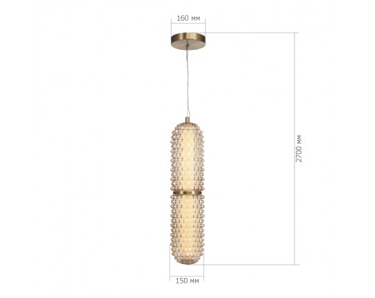 SL6144.303.01 Светильник подвесной ST-Luce латунь/Шампань LED 1*22W 4000K