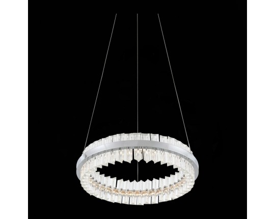 SL383.103.01 Светильник подвесной ST-Luce Хром/Хром, Прозрачный LED 1*34W 3000K
