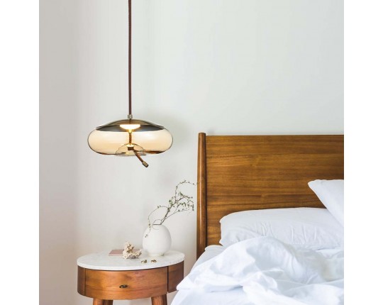 SL6108.313.01 Люстра подвесная ST-Luce Бронза/Янтарный LED 1*10W 3000K