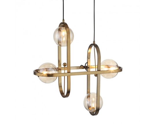 SL1201.203.04 Светильник подвесной ST-Luce Бронзовый/Коньячный G9 4*5W