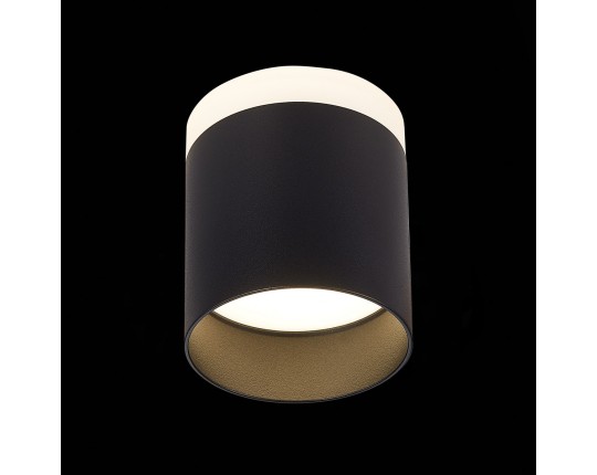 ST102.442.12 Светильник потолочный Черный LED 1*12W 4000K 936Lm Ra>80 120° IP20 D100xH90 170-240V