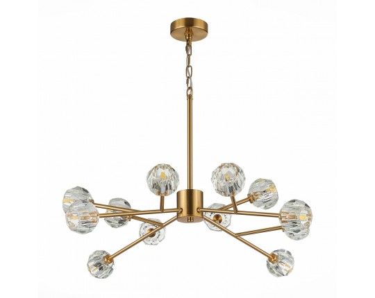 SL1166.303.12 Светильник подвесной ST-Luce Латунь/Прозрачный G9 LED 12*5W