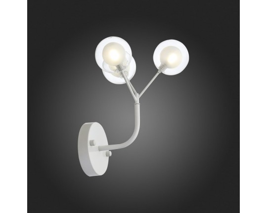 SL376.501.03 Бра ST-Luce Белый/Белый,Прозрачный G4 LED 3*2W