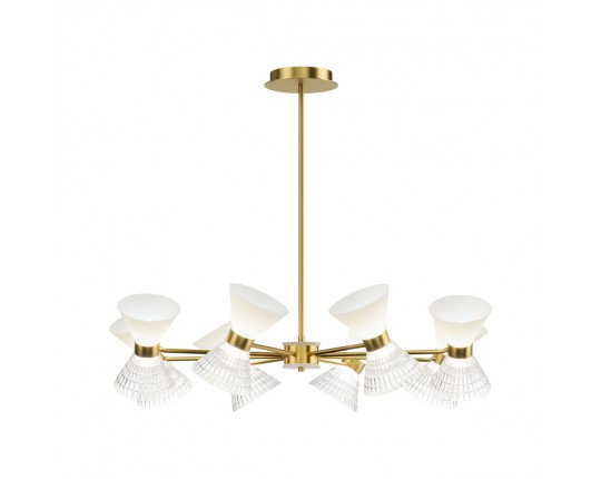 SL2004.303.16 Светильник подвесной ST-Luce латунь/прозрачный, белый, латунь G9 LED 16*5W