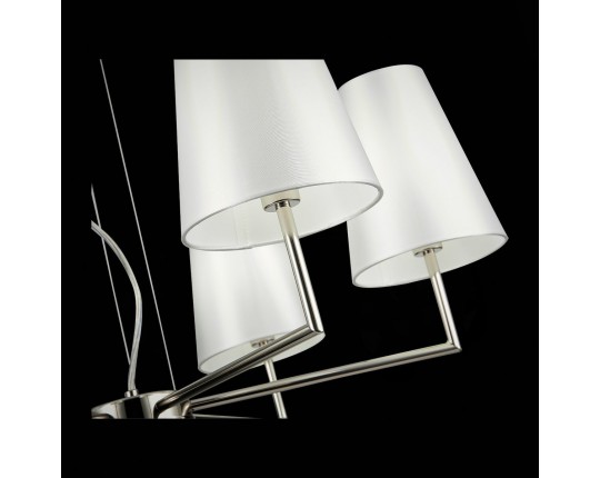 SLE105903-06 Светильник подвесной Никель/Белый E14 6*40W