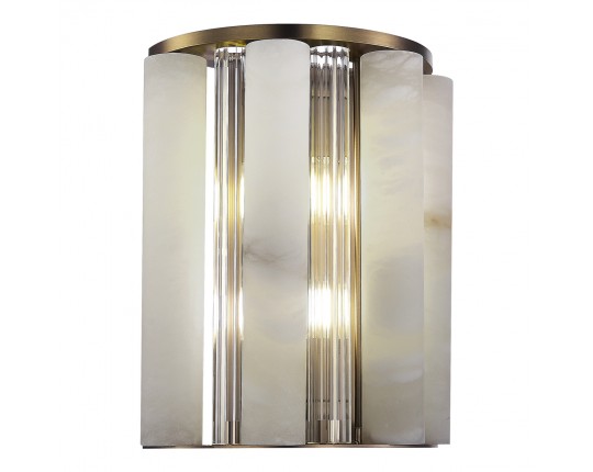 SL1516.301.02 Светильник настенный ST-Luce Бронза, Прозрачный/Белый алебастр G9 2*5W