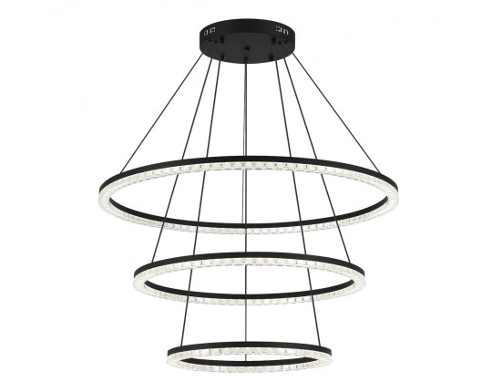 SL1018.403.03 Светильник подвесной ST-Luce черный/прозрачный LED 1*130W 4000K