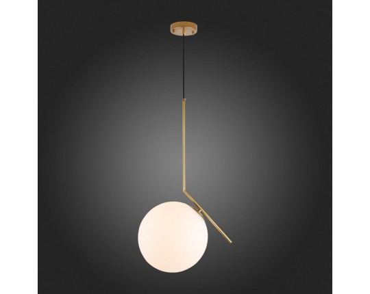 SL1148.313.01 Светильник подвесной ST-Luce Латунь/Белый E27 1*60W