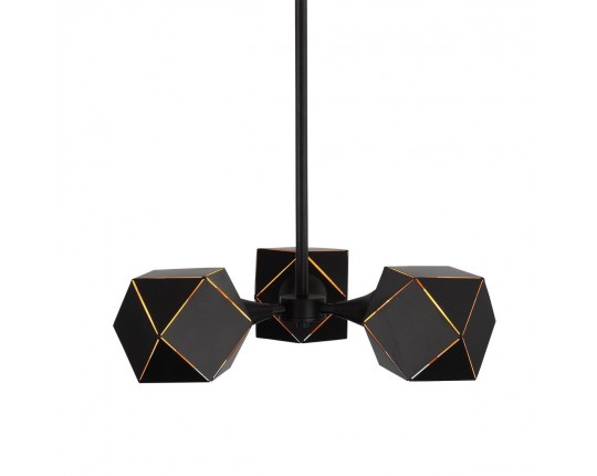 SL258.402.03 Люстра потолочная ST-Luce Черный/Черный, Золото E14 3*40W