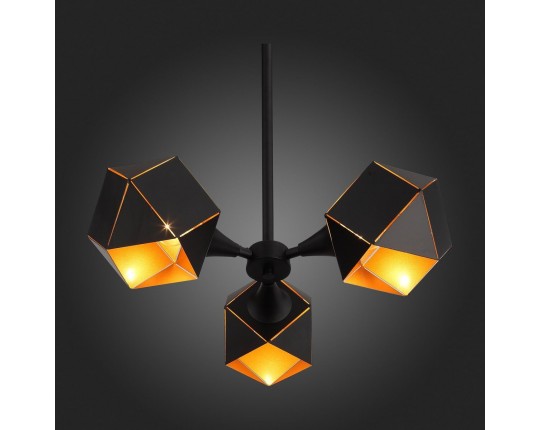 SL258.402.03 Люстра потолочная ST-Luce Черный/Черный, Золото E14 3*40W