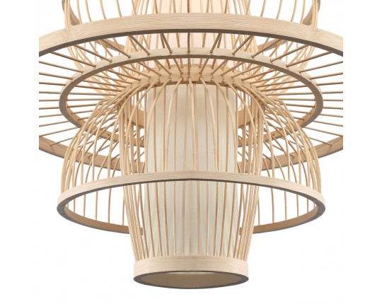 SL6241.513.01 Светильник подвесной ST-Luce Древесный/Белый E27 1*40W