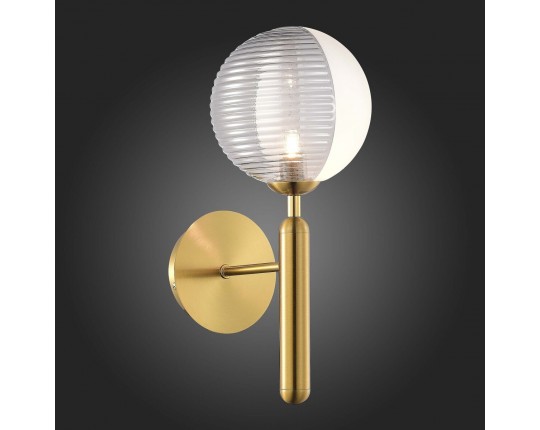 SLE1096-201-01 Светильник настенный Матовое золото/Белый, Дымчатый G9 LED 1*5W