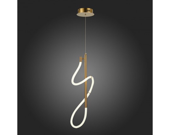 SL6102.303.16 Светильник подвесной ST-Luce Латунь/Белый LED 1*16W 4000K