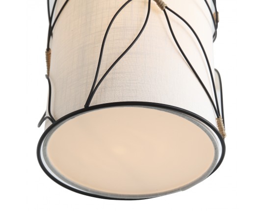 SL6228.403.01 Светильник подвесной ST-Luce Черный/Бежевый E27 1*60W