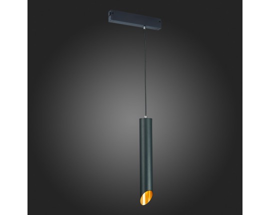 ST508.413.01 Св-к трек. Черный GU10 1*50W  IP20 D60xH400 180-240V Без ламп