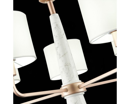 SL1163.203.05 Светильник подвесной ST-Luce Матовое золото/Белый E14 5*40W