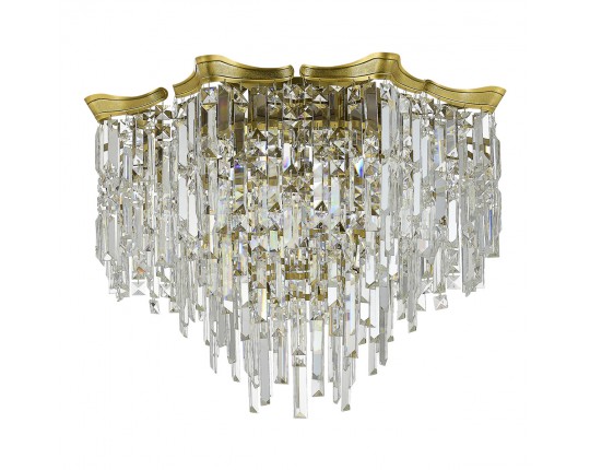 SL1659.302.07 Светильник потолочный ST-Luce Латунь/Прозрачный E14 7*60W