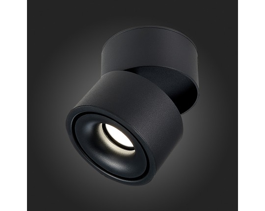 ST652.432.12 Светильник потолочный Черный LED 1*12W 3000K 1 000Lm Ra>90 36° IP20 D100xH105 170-240VV