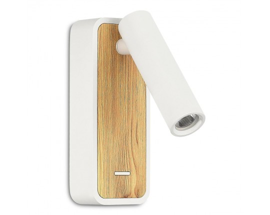 ST160.531.03 Светильник настенный ST-Luce Белый, Светлое дерево/Белый LED 1*3W 3000K