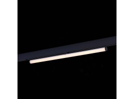 ST803.436.10 Магнитный трековый светильник Черный LED 1*10W 3000K 1 200Lm Ra>90 120° IP20 L604xW28xH