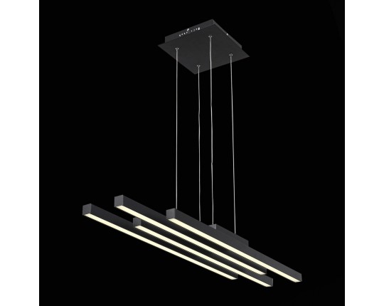 SL933.403.04 Люстра подвесная ST-Luce Черный/Белый,Черный LED 1*38W 3000K/4000K/6000K