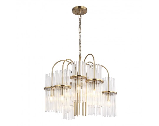 SL6145.303.09 Светильник подвесной ST-Luce латунь/прозрачный E14 9*40W