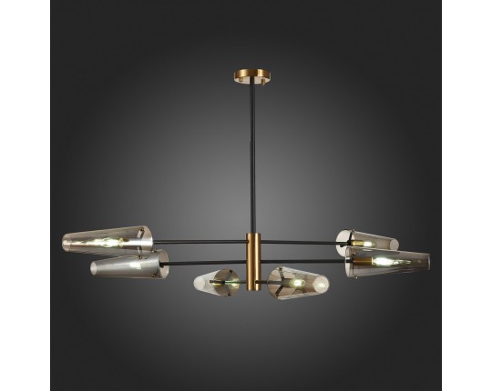 SL1209.302.06 Светильник потолочный ST-Luce Бронза,Черный/Дымчатый E14 6*40W