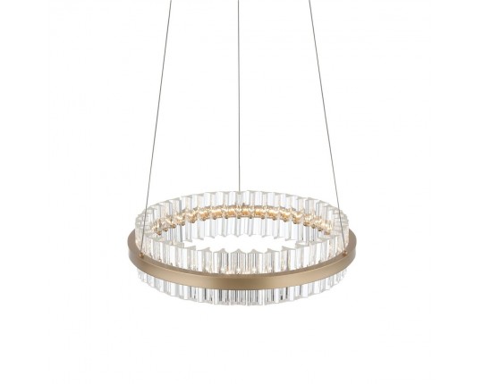 SL383.203.01 Светильник подвесной ST-Luce Золотистый/Золотистый, Прозрачный LED 1*34W 3000K