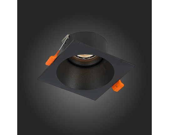 ST207.418.01 Св-к встр. Черный GU10 1*50W  L103xW103xH52 220V Без ламп