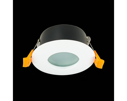 ST213.508.01 Св-к встр. Белый GU10 1*50W  IP44 D84xH50 220V Без ламп