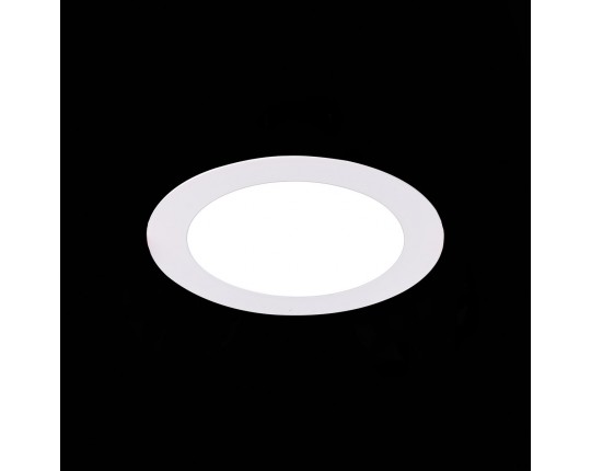 ST210.538.08 Св-к встр. Белый LED 1*8W 3000K 640Lm Ra80 110° IP20 D120xH30 220-240V