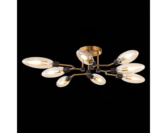 SL1174.302.08 Люстра потолочная ST-Luce Латунь/Коньячный G9 8*5W