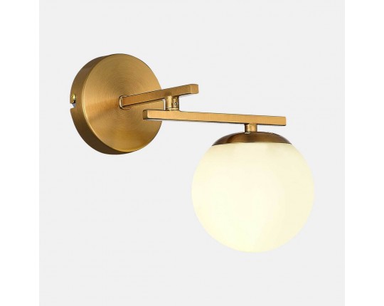 SLE1195-301-01 Светильник настенный Латунь/Белый E14 1*40W