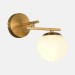 SLE1195-301-01 Светильник настенный Латунь/Белый E14 1*40W