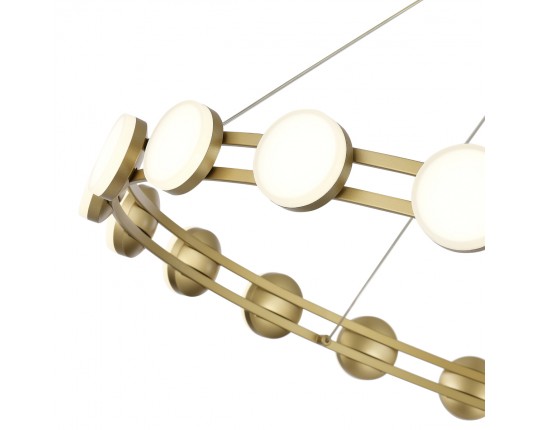 SL6610.203.20 Светильник подвесной ST-Luce золотистый/белый LED 1*40W 4000K