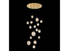 SL1188.303.16 Люстра подвесная ST-Luce Латунь/Коньячный E14/E27 12+4*40W