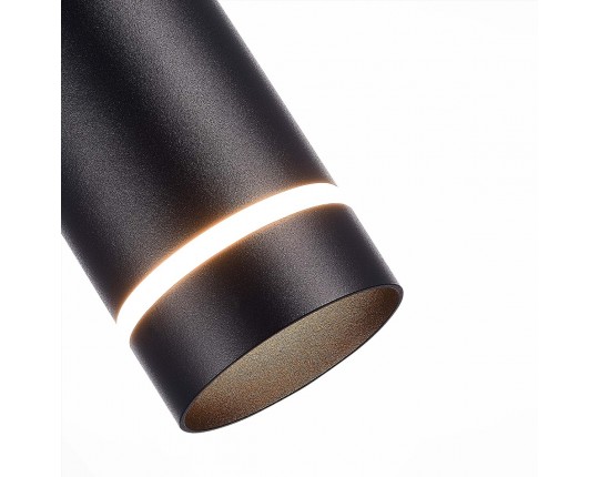 ST115.443.12 Светильник подвесной Черный LED 1*12W 4000K 936Lm Ra>90 120° IP20 D80xH300 165-265V