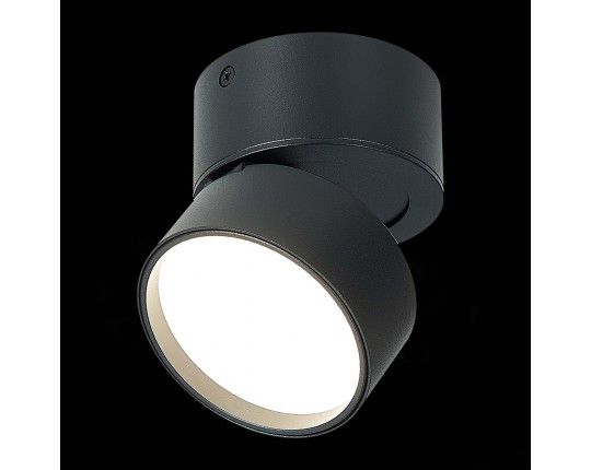 ST651.442.09 Светильник потолочный поворотный Черный LED 1*9W 4000K 720Lm Ra>90 120° IP20 D85xH87 17