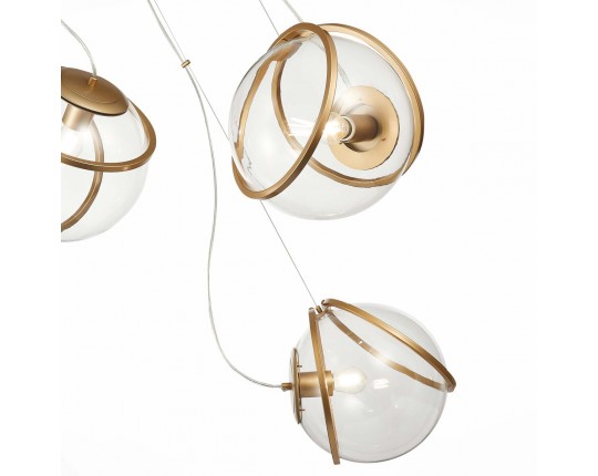 SL1181.313.03 Светильник подвесной ST-Luce Латунь/Латунь, Прозрачный E27 3*40W
