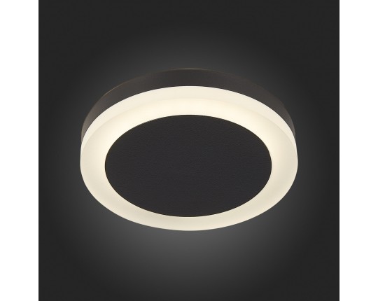 ST104.442.06 Светильник встраиваемый Черный LED 1*6W 4000K 468Lm Ra>80 120° IP20 D110xH20 170-240V