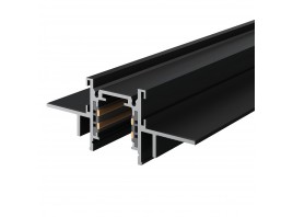 ST1004.429.12 Шинопровод магнитный встраиваемый под ГКЛ 12мм ST-Luce Черный L2000мм(заглушки в комп)
