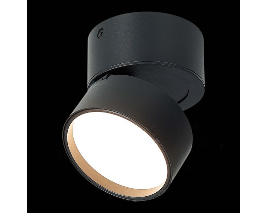 ST651.432.09 Светильник потолочный поворотный Черный LED 1*9W 3000K 720Lm Ra>90 120° IP20 D85xH87 17