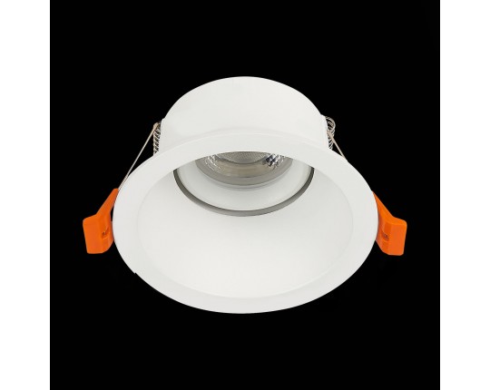 ST207.508.01 Св-к встр. Белый GU10 1*50W  D103xH52 220V Без ламп