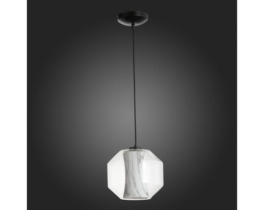 SL1169.113.01 Подвес ST-Luce Черный/Прозрачный, Белый E27 1*40W