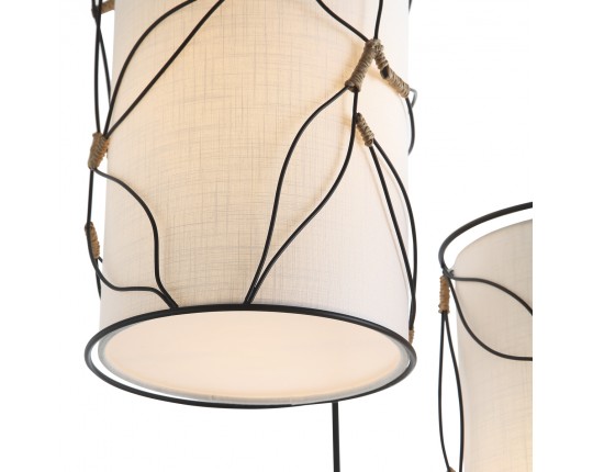 SL6228.403.03 Светильник подвесной ST-Luce Черный/Бежевый E27 3*60W