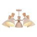 SLE1256-502-05 Светильник потолочный Бежевый/Бежевый, Светлое дерево, Золотистый E14 5*40W