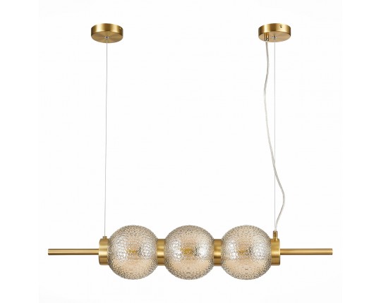 SL1155.313.03 Светильник подвесной ST-Luce Латунь/Коньячный E14 3*40W