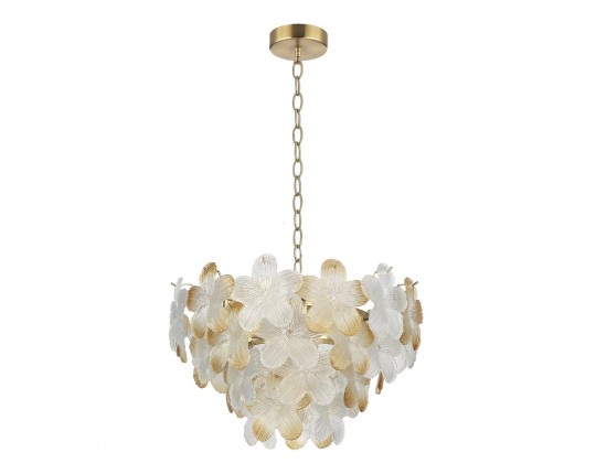 SL6240.203.06 Светильник подвесной ST-Luce золотистый/Прозрачный, янтарный E14 6*60W